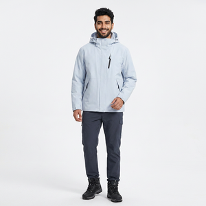 OEM personnalisé léger surdimensionné Softshell polyester nylon hommes veste tissée tout imprimé coupe-vent capuche sublimation all-Over - Product Image 1