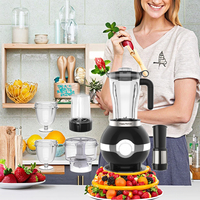 HappyPartner Mixeur multifonctionnel 6 en 1, mixeur, moulin à épices, mixeur et moulin à épices, haute qualité
