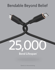 Câble USB C vers USB C Anker 100W, câble en silicone de 3 pieds, USB 2.0 Type C, câble de charge rapide portable pour <span class=keywords><strong>iPhone</strong></span> - Product Image 4