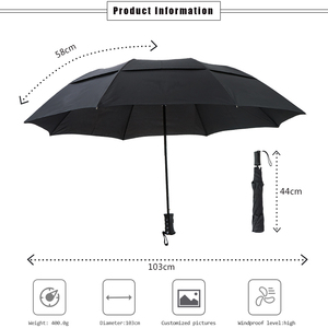 Promotional Gift Custom Logo Folding Umbrella 2 Fold Compact Travel Windproof Strong <b>Frame</b> UV Protection Rain Umbrella - Product Image 2