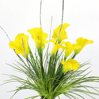 Fleurs artificielles de lys calla en caoutchouc souple de haute qualité, effet toucher réel, pour centre de table de mariage, fêtes et décoration intérieure