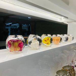 Tacchi a sfera chiari da <span class=keywords><strong>5</strong></span> <span class=keywords><strong>cm</strong></span> con fiori all'interno per la produzione di scarpe alla moda - Product Image 6