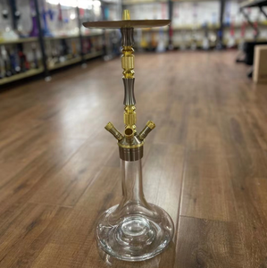 26 Inch Luxury Hookah Bar Share 4 Water Tubes Large Russian Shisha Set Metal Gold Hookah for <strong>Smoking</strong> Flavor <strong>Bongings</strong> - Product Image 3