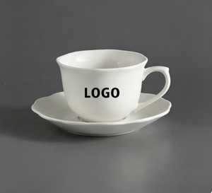 <span class=keywords><strong>Tazas</strong></span> y Platillos <span class=keywords><strong>de</strong></span> Porcelana Blanca <span class=keywords><strong>de</strong></span> Cerámica <span class=keywords><strong>de</strong></span> 200 ml con Logotipo Personalizado al por Mayor en China, <span class=keywords><strong>Tazas</strong></span> <span class=keywords><strong>de</strong></span> Café y Té <span class=keywords><strong>Baratas</strong></span> con Forma <span class=keywords><strong>de</strong></span> Flor para Sublimación - Product Image 1
