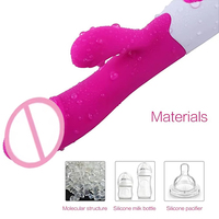 YAQU Vibrateur Dildo de Simulation Multifréquence de 7,68 Pouces en Silicone Sûr pour le Corps, Masturbateur Vaginal Féminin OEM