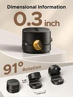UGREEN Lot de 3 cordons de rangement pour table de nuit, clips magnétiques pour bureau-gestion des câbles adhésifs solides pour garder