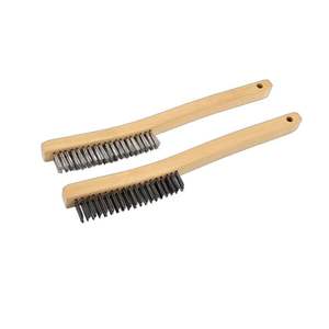 3 paket endüstriyel diş fırçası tarzı plastik saplı çelik tel naylon pirinç Mini bıçak fırça parlatma için pas kaldırma - Product Image 3