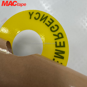 Ruban de signalisation industrielle UL/CE, étiquette personnalisée d'arrêt d'urgence en polyester, autocollant de bouton de réinitialisation de défaut ISO 13850, panneau de sécurité - Product Image 2