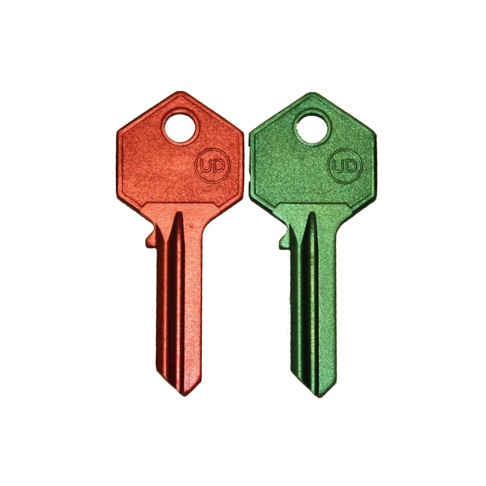 Light Weight Aluminum Color Blank Key UD050 for Locksmith Promotion Gifts Pre-cut or Blank Customization Support