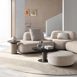 Set di <span class=keywords><strong>Divani</strong></span> Modulari Zayshine in Stile Italiano Minimalista, Combinazione Libera, Divano Curvo Senza Braccioli per Villa, Design Esclusivo - Product Image 3