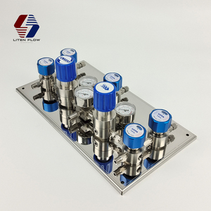 Régulateur de gaz semi-automatique à 2 cylindres, tout en acier inoxydable 316L pour gaz haute pureté 6.0N - Product Image 2