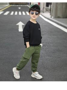 Vêtements pour enfants, nouveau design, pull noir à lettres pour enfants et ensemble pantalon sarouel, garçon - Product Image 6