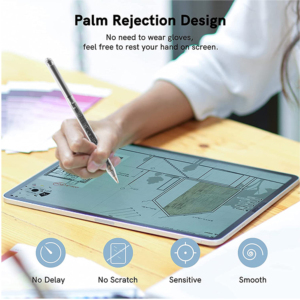 Stylet Actif Ultra-Précis en Plastique avec Rejet de la Paume, Détection d'Inclinaison et Pointe Remplaçable pour Dessin/Esquisse sur <span class=keywords><strong>iPad</strong></span> - Product Image 5