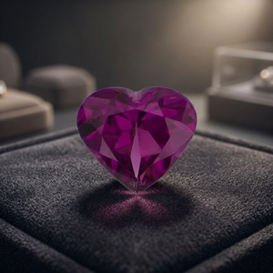 Haute Qualité 5mm Coeur Coupe Naturel Rhodolite Grenat IGI Certifié Facettes Pierres Précieuses En Vrac Usine Prix De Gros Par Pièce - Product Image 3