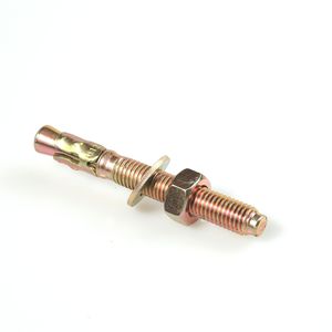 Ancre de fixation en acier au carbone plaqué zinc jaune pour la construction - Product Image 1