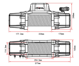 Kit de récupération tout-terrain 4x4 avec treuil électrique 12V, câble synthétique, télécommande sans fil et support de pare-chocs pour SUV et Jeep – Accessoire de <span class=keywords><strong>remorquage</strong></span> - Product Image 6