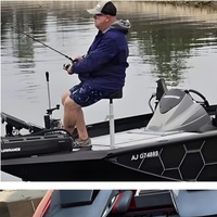 Chaise de pêche triangulaire marine, siège dédié à la pêche en bateau avec protection solaire extérieure, siège de pêche à la ligne à dégagement rapide