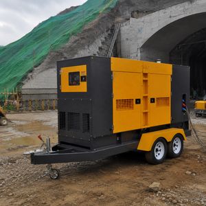 Générateur diesel mobile sur remorque 400 kVA, 50 kW, 100 kW, 200 kW, 300 kW, triphasé, refroidi par eau, silencieux, avec capot pour la construction <span class=keywords><strong>de</strong></span> ponts - Product Image 3