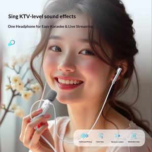 Cuffie da Gaming BTSK01 Type-C in TPE con DSP Reverb e Cavo da 1,5m per Karaoke Live e Registrazione AI Real-Life - Product Image 2