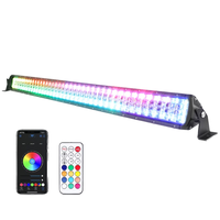 Nova 228W 40 pulgadas RGB LED Light Bar Control automático de aplicaciones y RF Remote Chasing Music Flashing Combo Beam Angle