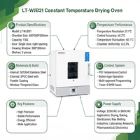 Four de séchage programmable multi-étapes intelligent à thermostat PID pour l'âgeisation des matériaux