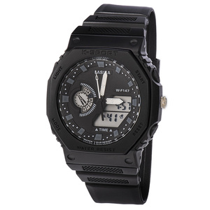 Montre LASIKA W-F147D <span class=keywords><strong>K</strong></span>-Sport <span class=keywords><strong>Ana</strong></span> Digi avec lunette octogonale, résistante à l'eau, rétroéclairage LED, alarme, chronomètre, TPU, pour homme - Product Image 6