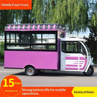 Camión de Comida Moto Piaggio Ape, Cafetería Móvil, Camión de Hot Dogs/Helados, Remolque de Comida con Cocina Completa, Personalizable
