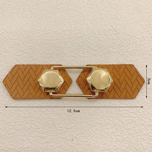 Boucle de fermeture en cuir pour manteau, clip décoratif pour poignets, sangle décorative pour la taille, boucles à bascule en cuir, fermoir en cuir à verrouillage rotatif - Product Image 2