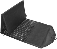 Panel Surya Portabel Tahan Air 18W 3 Lipat 795*210*3 mm 2*USB Charger untuk Perjalanan Luar Ruangan, Berkemah, Mendaki Gunung