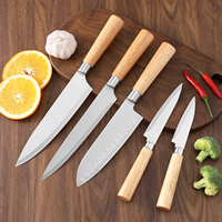 Ensemble de couteaux de cuisine en bois de haute qualité, vente chaude, avec support magnétique