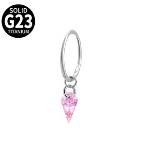 1 adet cerrahi çelik Piercing takı dikişsiz yüzük zirkon kolye küpe G23 titanyum alaşım moda küpe göbek takısı - Product Image 3