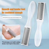 Peau morte dure enlever le plastique Transparent pied râpe fichier pédicure épurateur callosités exfoliant râpe outil outils