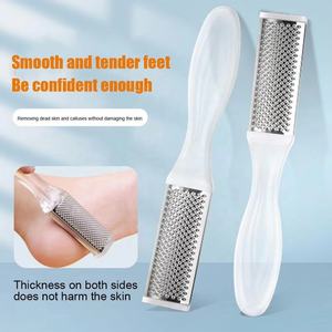 Peau morte dure enlever le plastique Transparent <span class=keywords><strong>pied</strong></span> <span class=keywords><strong>râpe</strong></span> fichier pédicure épurateur callosités exfoliant <span class=keywords><strong>râpe</strong></span> outil outils - Product Image 4