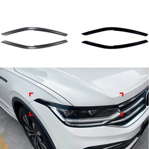 For Volkswagen Tiguan MK2.5 2021-2023 <b>Styling</b> Kit Car <b>Styling</b> Trim <b>Head</b> Light Lamp Eyelids Eyebrow Headlight Decoration Body Kit - Product Image 1