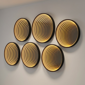 Insegna LED 3D Personalizzata con Effetto Specchio Infinito, Logo RGB in Acrilico, Insegna Pubblicitaria Luminosa per Aziende, Impermeabile IP65 - Product Image 3