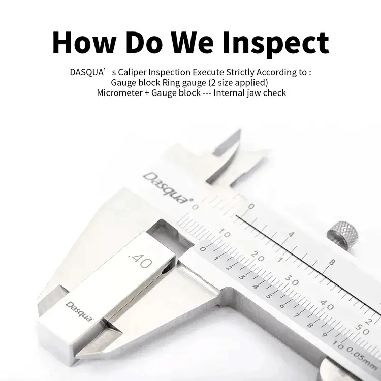 Dasqua 새로운 디자인 캘리퍼스 눈금자 6 인치 Kumpas 0.05 졸업 0-150mm Monoblock 버니어 캘리퍼스 Calibrador 측정 도구