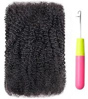 Extensiones de Cabello Humano Virgen Afro Rizado 4C para Trenzas, Micro Trenzas y Rastas, 100% Cabello Humano Natural, Wigmy