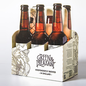 New phổ biến tùy chỉnh giấy bao bì hộp Hot bán giá rẻ gấp bao bì các tông 6 gói chai bia tàu sân bay - Product Image 2