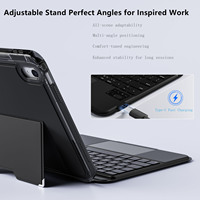 Clavier Magique 2025 Nouveau Style avec Clavier Amovible et Housse pour iPad 10ème Génération (2022)/A16 (2025)