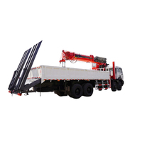 Grue montée sur camion de 20 tonnes, grue de levage hydraulique à flèche télescopique