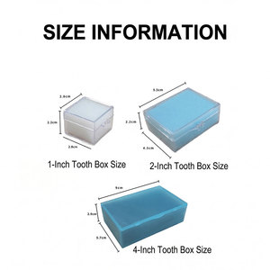 Boîte de rangement dentaire transparente de 1 pouce avec doublure en mousse, étui de protection pour l'emballage des fournitures dentaires - Product Image 4