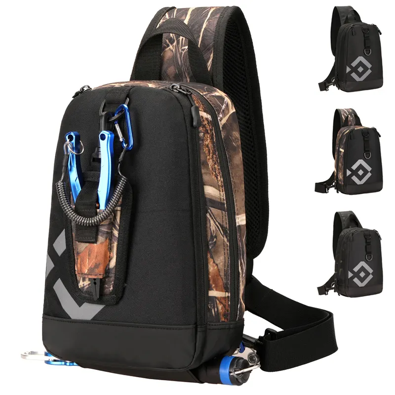 Multipurpose Adjustable Shoulder Strap sport Tactical Chest Pack Hiking Running Crossbody Bag