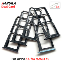 Soporte de bandeja Sim al por mayor para Oppo A77 A77S A78 A93 4G teléfono móvil tarjetas Sim duales ranura bandeja adaptador repuestos