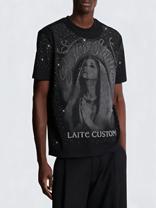 LTD-MT1035 Catena di Fornitura Abbigliamento, T-Shirt Personalizzate di Alta Qualità con Design Grafico in Strass e Diamanti per Uomo e Donna - Product Image 1