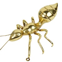 Fabrication artisanale en métal, Statue d'animaux faite à la main, Statue de fourmis en laiton
