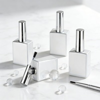 Flacon vide pour vernis à ongles de luxe, 18 ml, carré, grande capacité, personnalisable dans de nombreux styles