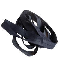 Bande élastique côtelée en nylon et élasthanne, pliable au milieu, sur mesure, pour chaussures, sacs, vêtements et textiles de maison