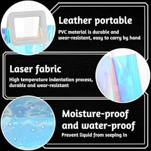 Bolsa Mini de PVC Transparente Holográfica, Impermeable, Portátil, para Mujer, Ideal para Compras, Trabajo, Playa, Viajes y Regalos, Venta al Por Mayor - Product Image 2