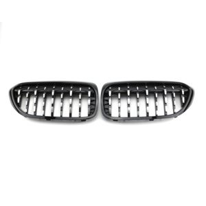 Tiypeor Xe Phía Trước Thận Lưới Tản Nhiệt Màu Đen Phía Trước Bumper Nướng Sợi Carbon Duy Nhất Slat Xe Vỉ Nướng Cho BMW 5 Series G30 2020 - Product Image 3