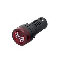 Série AD22, voyant lumineux d'alarme industriel à LED rouge clignotante de 22 mm, en plastique, 230 V, étanche IP66, borne à vis